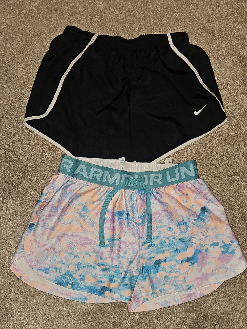Under Armour Light Beige Women's Athletic Shorts
